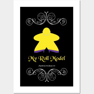 Roll Model, yellow, dark Posters and Art